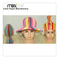 Colorful Paper Hat Fashion Basic Straw Hat